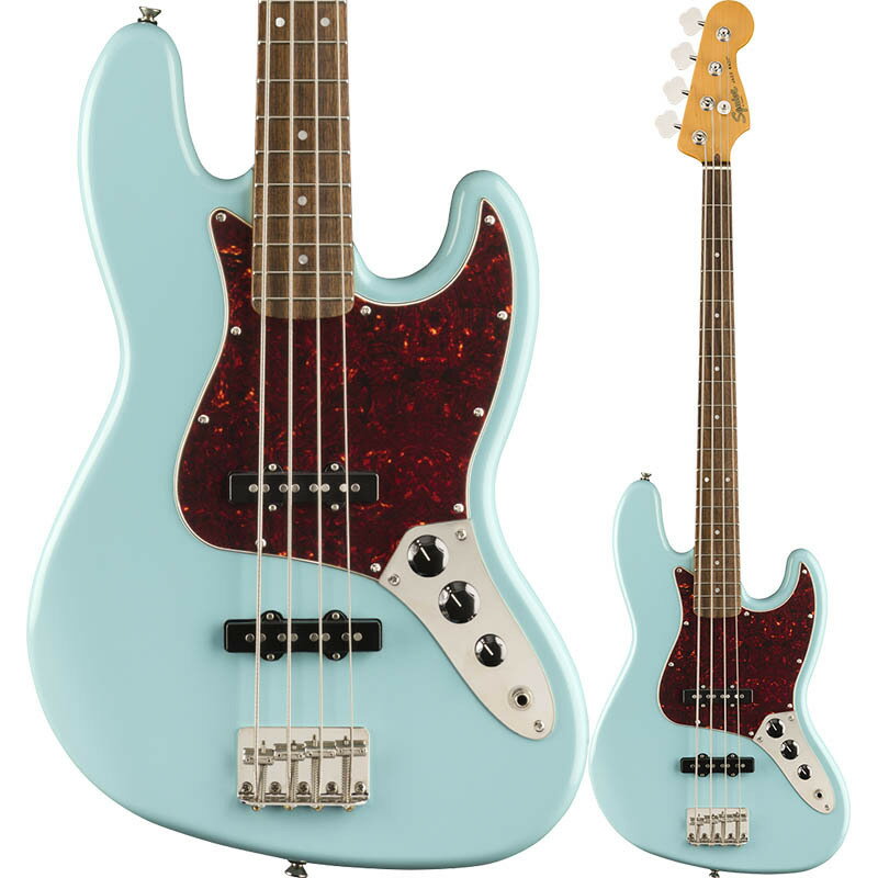 Squier by Fender Classic Vibe '60s Jazz Bass, Laurel Fingerboard, Daphne Blue【スクワイヤー】