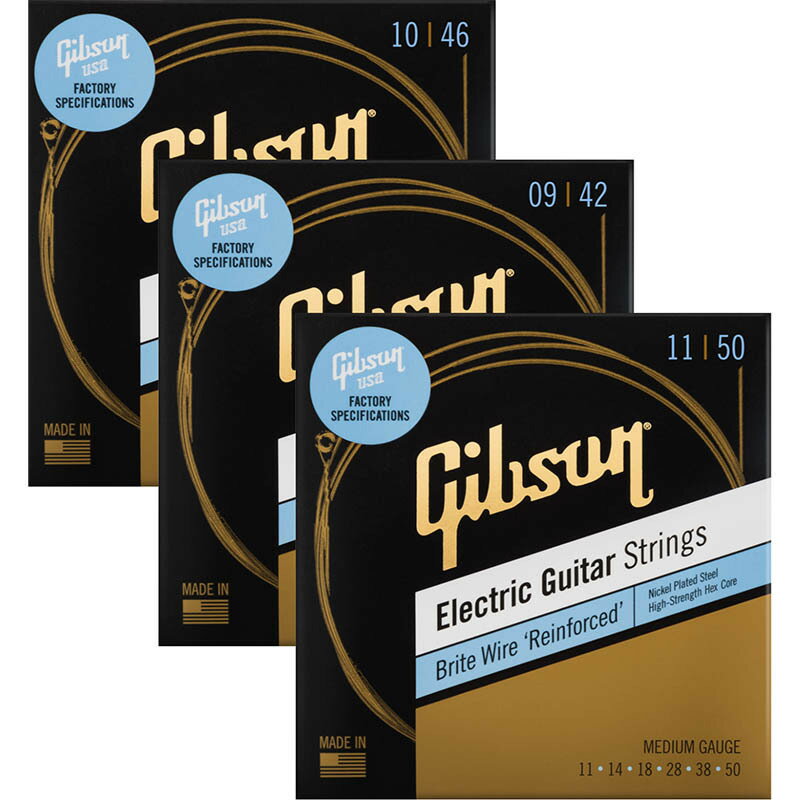 Gibson/SEG-BWR Brite Wire Reinforced エレキギター弦〈ギブソン〉