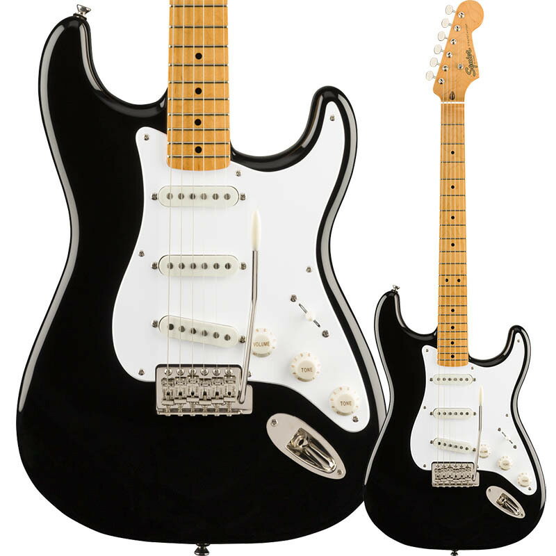 Squier by Fender Classic Vibe 039 50s Stratocaster, Maple Fingerboard, Black【スクワイア フェンダーストラトキャスター】