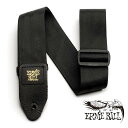 ERNIE BALL/2 SEATBELT WEBBING STRAP BLACK 4139 ギターストラップ〈アーニーボール〉