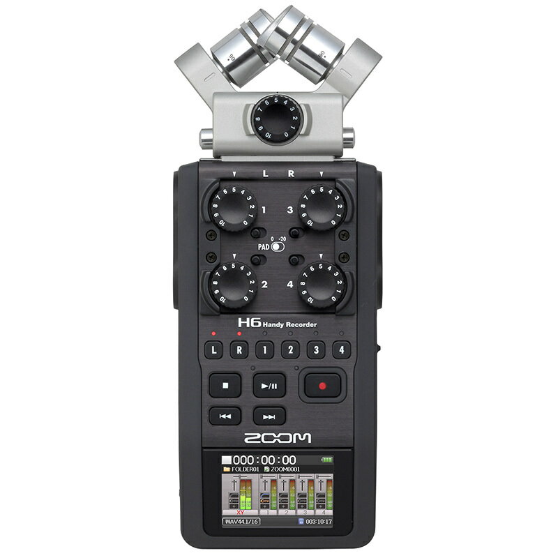 ZOOM Handy Recorder H6/BLK ハンディレコーダー〈ズーム〉