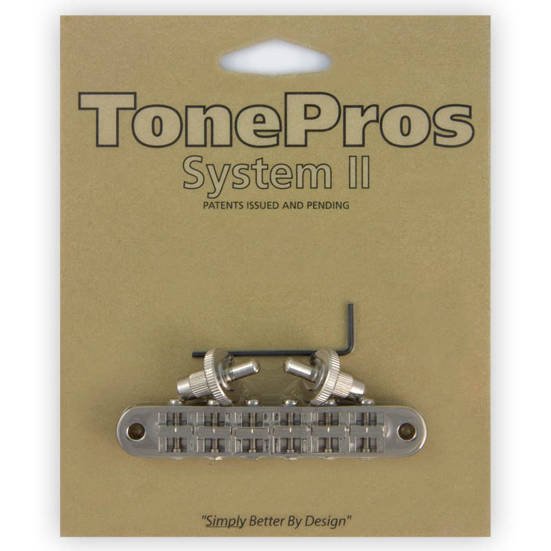 TonePros T3BP-N ニッケル Standard Tuneomatic ギター用ブリッジ〈トーンプロズ〉