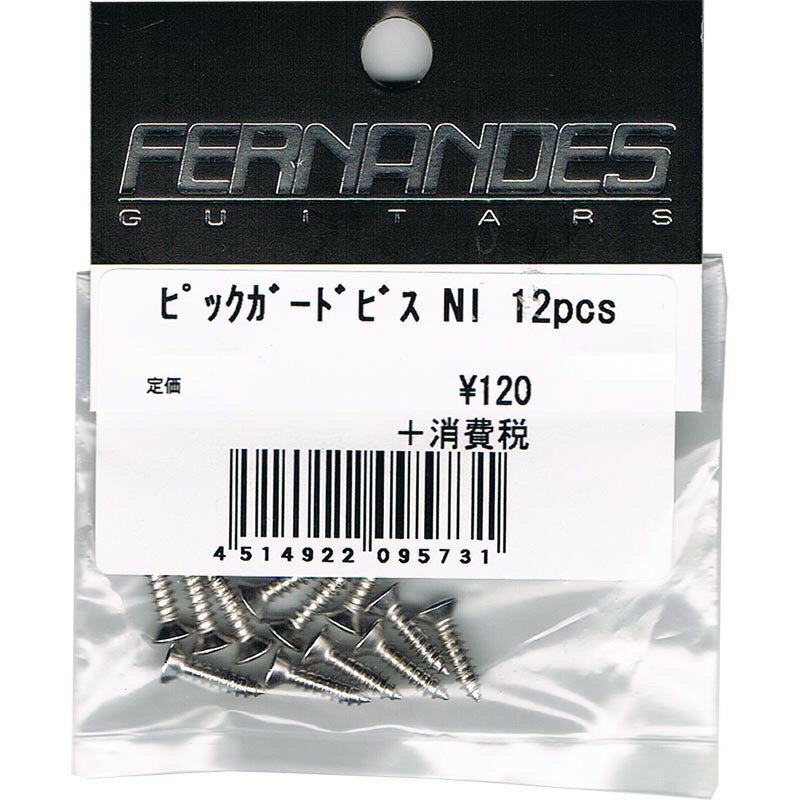 FERNANDES/ピックガードビス 12pcs/Nickel〈フェルナンデス〉