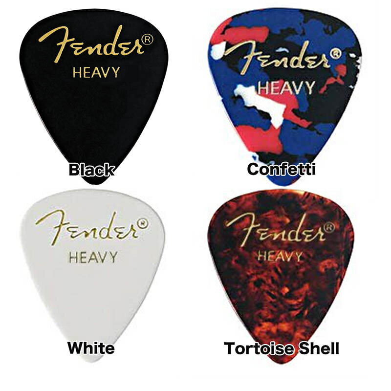 Fender/ピック 351 Shape Classic Picks Heavy 10枚〈フェンダー〉〈メール便発送代引き不可〉