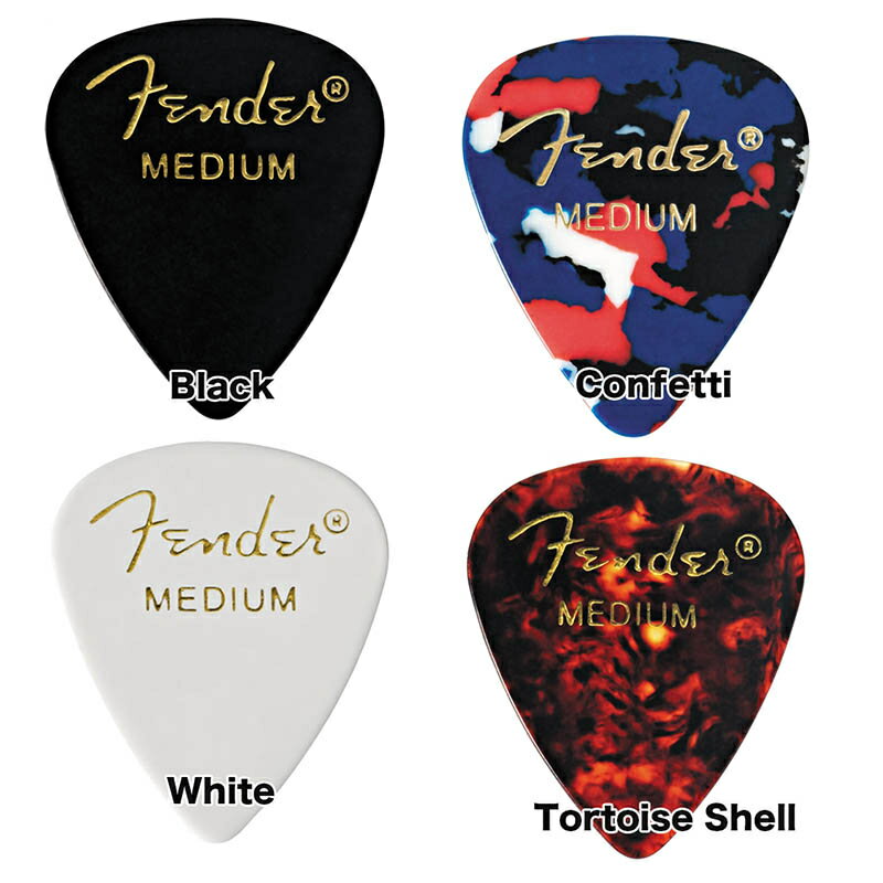 Fender/ピック 351 Shape Classic Picks Medium 10枚 フェンダー 