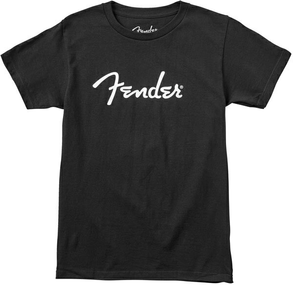 Fender Spaghetti Logo T-Shirt - Black Tシャツ〈フェンダー〉