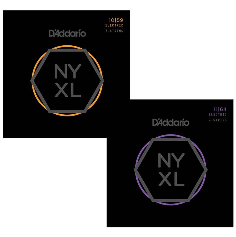 D’AddarioのNYXLギター弦は、これまで市場に出たどの弦よりもチョーキング強度が向上、はっきりとしたサウンド、チューニングが安定している弦です。NYXL1059Nickel Wound 7-String Electric Guitar Strings, Regular Light, 10-591st:0102nd:0133rd:0174th:0265th:0366th:0467th:059 NYXL1164Nickel Wound 7-String Electric Guitar Strings, Medium, 11-641st:0112nd:0143rd:0184th:0285th:0386th:0497th:064