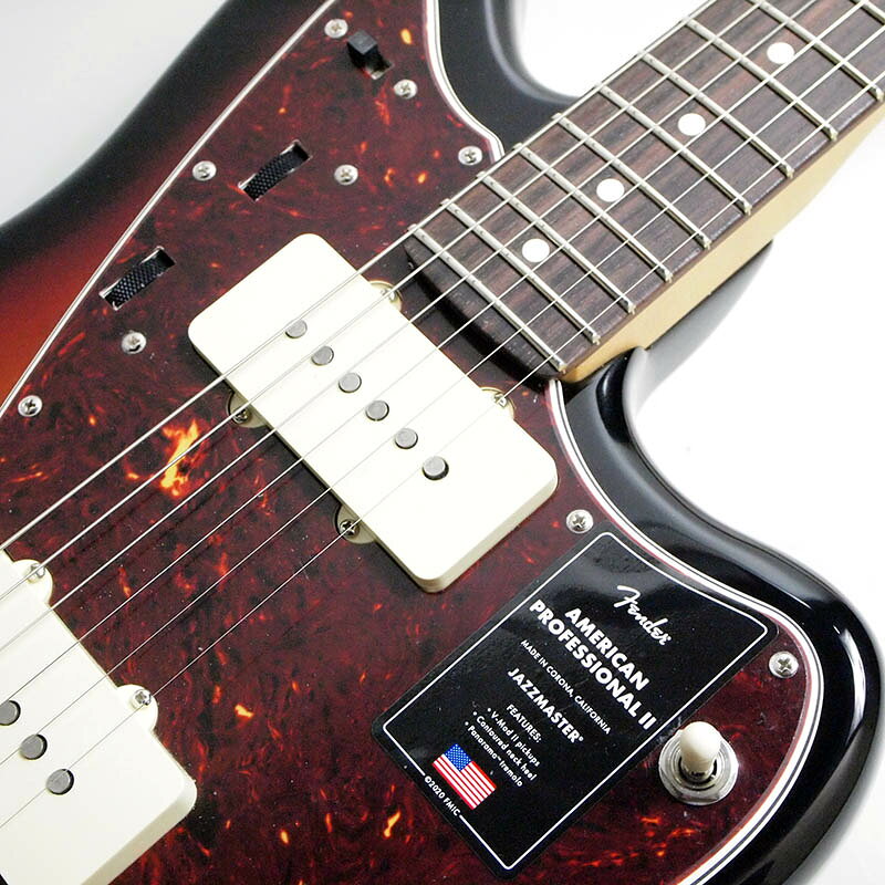 【9/15まで P5倍or10倍!(対象外あり)】Fender American Professional II Jazzmaster, Rosewood Fingerboard, 3-Color Sunburst〈フェンダーUSAジャズマスター〉（3枚目）