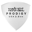 ERNIE BALL 2.0MM WHITE LARGE SHIELD PRODIGY PICKS 6枚パック シールドシェイプ 9338〈アーニーボール〉