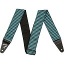 Fender Houndstooth Strap, Teal ギターストラップ〈フェンダー〉