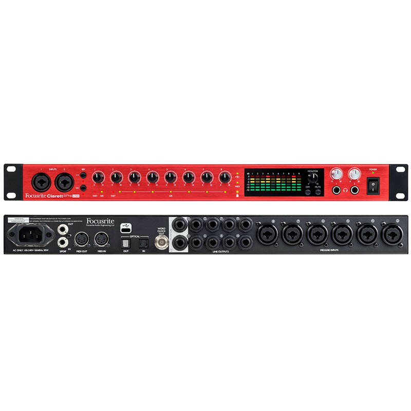 【5/24〜26 P5倍or10倍!(対象外あり)】Focusrite Clarett+ 8 Pre USB オーディオインターフェース〈フォーカスライト〉