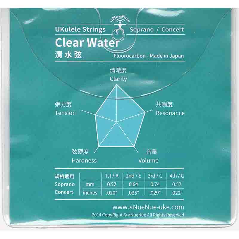 【7/5〜7/10 P5倍or10倍!(対象外あり)】aNueNue AS-CWSC Clear Water Strings ウク...