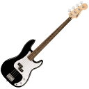 Squier by Fender Squier Sonic Precision Bass, Laurel Fingerboard, White Pickguard, Black〈スクワイヤー フェンダー〉