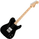 Squier by Fender Paranormal Esquire Deluxe, Maple Fingerboard, Black Pickguard, Metallic Black〈スクワイア フェンダー〉