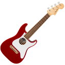 Fender ウクレレ Fullerton Strat Uke, Walnut Fingerboard, White Pickguard Candy Apple...