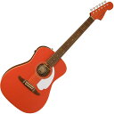 Fender Malibu Player, Walnut Fingerboard, White Pickguard, Fiesta Red エレアコ〈フェンダー〉