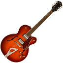 リフレッシュされたStreamliner&#8482; Collectionは、Gretschギターの輝かしい過去の要素を再訪し、エキサイティングな新機能と組み合わせることで、優れたパフォーマンス、サウンド、スタイルを驚くべき価値で提供します。G2420 Streamliner Hollow Body Single-Cut with Chromatic II Tailpieceは、高次元のサウンドとパフォーマンスを求める現代のギタリストのために設計されています。G2420はモダンなサウンド、最新のエレクトロニクス、正真正銘のエレガントなスタイリングをフィーチャーし、"That Great Gretsch&#174; Sound!&#8482;"を体現する、大胆なプレイヤーの欲求を満たすギターです。【主な特徴】・新開発のBroad'Tron&#8482; BT-3Sハムバッカーを搭載・フルホロウ構造のアーチドメイプルボディは、豊かな響きと・深いレゾナンス、スケール感のあるビッグボディサウンドを実現・Soft "C"シェイプのナトーネック・12インチラジアスローレル指板、パーロイドNeo Classic&#8482;サムネイルインレイ、22本のミディアムジャンボフレットを採用・ボーンナット・マスターボリューム、マスタートーン、各ピックアップのボリュームコントロールにより、柔軟なトーン設計が可能・マスターボリュームにPush/Pullコイルスプリット機能を内蔵・ラジオコントロールノブ・固定式ローレルベース付きAdjusto-Matic&#8482;ブリッジ・Chromatic IIテイルピース・3-plyべっ甲柄ピックガード・ニッケルハードウェア【ハイライト】アーチドメイプルホロウボディG2420 Streamliner Hollow Body Single-Cut with Chromatic II Tailpieceは、豊かな響きと深いレゾナンス、スケール感のあるビッグボディサウンドを実現するパラレルトーンバーを備えたフルホロウ構造のアーチドメイプルボディを採用しています。新開発のBroad'Tron BT-3SピックアップG2420は、新開発のBroad'Tron BT-3Sピックアップを搭載しています。アルニコ5とアルニコ2を組み合わせたマグネットを採用し、力強いミッドレンジ、タイトでふくよかなローエンド、スムーズでクリアなハイエンドがバランス良く得られ、音楽的な響きを放つピックアップです。コイルスプリットによる多彩なコントロールStreamlinerのパワフルなサウンドは、ネックとブリッジピックアップのボリュームコントロール、マスタートーンコントロール、マスターボリュームコントロール、3ウェイピックアップスイッチングという伝統的なコントロールレイアウトによって引き出されます。マスターボリュームコントロールにPush/Pullポットを内蔵することでコイルスプリットが可能となり、シングルコイルサウンドに切り替えることが可能です。すでに強力なサウンドパレットにさらなるトーンオプションが得られます。Model Number : 2817000516NeckネックNatoネックフィニッシュ : Glossネックシェイプ : Soft "C"ネック : Set-Neckフィンガーボードラジアス : 12" (305 mm)フィンガーボード : Laurelポジションインレイ : Pearloid Neo-Classic&#8482; Thumbnailフレット : 22ナット : Boneナット幅 : 1.6875" (42.86 mm)ナット : Boneボディボディ : Laminated Mapleボディフィニッシュ : Glossボディシェイプ : Streamliner&#8482; Hollow Bodyボディトップ : Arched Laminated Mapleボディバインディング : Aged White with B/W/B Purflingボディバック : Arched Laminated MapleBODY STYLE : Gretsch&#174; Hollow Body Guitarsボディ : Laminated MapleCUTAWAY : Single Cutawayブレイシング : Parallel Tone Barsウェイスト : 9.75" (248 mm)SOUND HOLE : F-HolesHardwareブリッジ : Adjusto-Matic&#8482;ブリッジカバー/テイルピース : Bigsby&#174; B60BRIDGE MOUNTING : Securedピックガード : 3-Ply Tortoise with Gold Gretsch&#174; Logoピックアップカバー : Nickelコントロールノブ : Gretsch&#174; Radio KnobSWITCH TIP : Blackハードウェアフィニッシュ : Nickelチューニングマシーン : Die-Cast Sealedストリング : Nickel Plated Steel (.010-.046 Gauges)ストラップボタン : Standard Strap ButtonElectronicsブリッジピックアップ : Broad'Tron&#8482; BT-3Sネックピックアップ : Broad'Tron&#8482; BT-3Sピックアップコンフィギュレーション : Broad'Tron&#8482; / Broad'Tron&#8482;コントロール : Volume 1. (Neck Pickup), Volume 2. (Bridge Pickup), Master Tone, Master Volume with Push/Pull for Coil Splitスウィッチ : 3-Position Toggle: Position 1. Bridge Pickup, Position 2. Bridge And Neck Pickups, Position 3. Neck PickupAUXILIARY SWITCHING : Push/Pull Pot (for Coil Split)保証書・ギグバック付属　