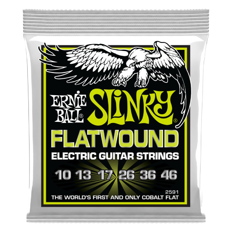 ERNIE BALL 2591 Slinky Flatwound 10-46 エレキギター弦〈アーニーボール〉