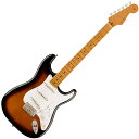 Vintera&#174; II 50s Stratocaster&#174;は、50年代のタイムレスなサウンドを現代に蘇らせ、フェンダーならではのアイコニックなルックス、インスピレーション、比類ないトーンを提供します。Vintera&#174; II 50s Stratocaster&#174;は、アルダーボディとメイプルネックを採用し、パンチと透明感に溢れたクラシックなフェンダートーンを実現します。7.25インチラジアス指板とヴィンテージトールフレットにより、大胆なベンディングや繊細なビブラートが可能で、ヴィンテージの快適さが得られます。3基のヴィンテージスタイル'50sピックアップは、煌びやかさと温かみのあるクラシックなフェンダーサウンドを提供します。ヴィンテージスタイルのシンクロナイズドトレモロにより表情豊かなアーミングが可能で、ヴィンテージスタイルのチューニングマシンは、クラシックなルックスに加え、より細かいギア比とチューニングの安定性を向上させます。Vintera&#174; II 50s Stratocaster&#174;のクラシックなヴィンテージフィールと比類なきフェンダーサウンドで、あなたにしかできない、新たな音楽の歴史を刻み始めましょう。FEATURES・アルダーボディ・7.25インチラジアスのメイプル指板、ヴィンテージトールフレット・Mid-'50s Soft "V"ネックシェイプ・ヴィンテージスタイル'50sピックアップ・ヴィンテージスタイルのベントスチールサドル付きシンクロナイズドトレモロ・ヴィンテージスタイルチューニングマシンModel Number: 0149012303Body Material: AlderBody Finish: Gloss PolyesterNeck: Maple, Mid ‘50s Soft “V”Neck Finish: Gloss UrethaneFingerboard: Maple, 7.25” (184.1 mm)Frets: 21, Vintage TallPosition Inlays: Black Dot (Maple)Nut (Material/Width): Synthetic Bone, 1.650” (42 mm)Tuning Machines: Fender&#174; Vintage-StyleScale Length: 25.5” (64.77 cm)Bridge: 6-Saddle Vintage-Style Synchronized Tremolo with Bent Steel SaddlesPickguard: 1-Ply WhitePickups: Vintage-Style ‘50s Single-Coil Strat&#174; (Bridge), Vintage-Style ‘50s Single-Coil Strat&#174; (Middle),Vintage-Style ‘50s Single-Coil Strat&#174; (Neck)Pickup Switching: 5-Position Blade: Position 1. Bridge Pickup, Position 2. Bridge and Middle Pickup, Position3. Middle Pickup, Position 4. Middle and Neck Pickup, Position 5. Neck PickupControls: Master Volume, Tone 1. (Neck/Middle Pickups), Tone 2. (Bridge Pickup)Control Knobs: Parchment PlasticHardware Finish: Nickel/ChromeStrings: Fender&#174; USA 250L Nickel Plated Steel (.009-.042 Gauges), PN 0730250403Case/Gig Bag: Included: Deluxe Gig Bag