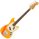 Vintera&#174; II 70s Mustang&#174; Bassは、70年代のタイムレスなサウンドを現代に蘇らせ、フェンダーならではのアイコニックなルックス、インスピレーション、比類ないトーンを提供します。Vintera&#174; II 70s Mustang&#174; Bassは、アルダーボディにローズウッド指板のメイプルネックを採用し、パンチと透明感に溢れたクラシックなフェンダートーンを実現します。70年代初期の"C"シェイプネックは、直感的で魅力的なプレイアビリティを提供する70年代モデルのネックプロファイルをベースに設計されており、7.25インチラジアス指板とヴィンテージトールフレットにより、大胆なベンディングや繊細なビブラートが可能で、ヴィンテージの快適さが得られます。ヴィンテージスタイルの70年代式スプリットコイルピックアップは、温かでダイナミック、パワフルなフェンダーサウンドを提供します。ヴィンテージスタイルの4サドル式ブリッジとチューニングマシンは、クラシックなルックスに加え、イントネーションとチューニングの安定性を向上させます。Vintera&#174; II 70s Mustang&#174; Bassのクラシックなヴィンテージフィールと比類なきフェンダーサウンドで、あなたにしかできない、新たな音楽の歴史を刻み始めましょう。FEATURES・アルダーボディ・7.25インチラジアスのローズウッド指板、ヴィンテージトールフレット・70年代初期の"C"ネックシェイプ・ヴィンテージスタイル70年代式スプリットコイルピックアップ・ヴィンテージスタイルMustang Bassブリッジ・ヴィンテージスタイルオープンバックチューニングマシン・デラックスギグバッグ付属Model Number : 0149260339Body Material: AlderBody Finish: Gloss PolyesterNeck: Maple, Early ‘70s “C”Neck Finish: Gloss UrethaneFingerboard: Slab Rosewood, 7.25” (184.1 mm)Frets: 20, Vintage TallPosition Inlays: White Dot (Slab Rosewood)Nut (Material/Width): Synthetic Bone, 1.625” (41.3 mm)Tuning Machines: Fender&#174; ‘70s Vintage-Style Stamped Open-GearScale Length: 30” (762 mm)Bridge: 4-Saddle Mustang&#174; Bass Strings-Through-BodyPickguard: 4-Ply Aged White PearloidPickups: (Bridge), Vintage-Style ‘70s Split Single-Coil Mustang Bass&#174; (Middle), (Neck)Controls: Master Volume, Master ToneControl Knobs: Black PlasticHardware Finish: Nickel/ChromeStrings: Fender&#174; USA 7250M Nickel Plated Steel (.045-.105 Gauges), PN 0737250406Case/Gig Bag: Included: Deluxe Gig Bag