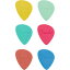 Fender ԥå Offset Picks, Multi-Color (6) (ե)