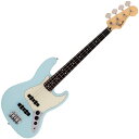 Made in Japan Junior Collection Jazz Bass&#174;は従来のFenderのルックスを纏いながら30インチスケールを採用した、これから楽器を始めるエントリープレイヤーや、若年層への新しい選択肢の一つとなるベースです。通常より短い30インチスケールを採用することで、コードの押さえやすさと押弦時の指への負担を軽減し、約94%にスケールダウンしたコンパクトなボディと新しいボディキャビティ設計により軽量化を実現することで、より高い演奏性を提供します。搭載している新設計のJunior Collection Modified Single Coil Jazz Bass&#174;ピックアップは、Jazz Bass&#174;ならではの伸びやかでうねるようなトーンが得られます。ヴィンテージタイプのチューナーとヴィンテージスタイルの4サドルブリッジにより、チューニングの安定性を確保しています。FEATURES・約94%にスケールダウンしたコンパクトなボディ・新しいボディキャビティ設計により軽量化を実現・通常よりも短い30インチスケールなのでコードプレイでも押さえやすく、押弦時の指への負担も軽減・新設計のJunior Collection Modified Single Coil Jazz Bass&#174;ピックアップを搭載Series: Made in Japan Junior CollectionModel Number: 5682100304Body Material: BasswoodBody Finish: Gloss Polyester, Satin PolyesterNeck: Maple, Modern “C”Neck Finish: Satin UrethaneFingerboard: Maple or Rosewood, 9.5” (241 mm)Frets: 19, Narrow TallPosition Inlays: Black Dot (Maple), White Dot (Rosewood)Nut (Material/Width): Bone, 1.5” (38.1 mm)Tuning Machines: Vintage-StyleScale Length: 30” (762 mm)Bridge: 4-Saddle Vintage-StylePickguard: 3-Ply Eggshell (356), 3-Ply Mint Green (304, 306, 357), 4-Ply Tortoiseshell (300, 341)Pickups: Junior Collection Modified Single Coil Jazz Bass&#174; (Bridge), (Middle), Junior CollectionModified Single Coil Jazz Bass&#174; (Neck)Pickup Switching: NoneControls: Volume 1. (Middle Pickup), Volume 2. (Bridge Pickup), Master ToneControl Knobs: Black PlasticHardware Finish: Nickel/ChromeStrings: Nickel Plated Steel (.045-.105 Gauges)Case/Gig Bag: Gig Bag