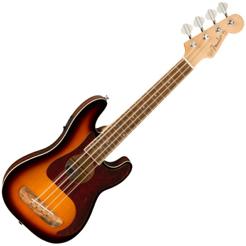Fender Fullerton Precision Bass Uke, Walnut Fingerboard, Tortoiseshell Pickguard, 3-Color Sunburst〈フェンダー〉