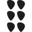 Fender ԥå Offset Picks, Black (6) (ե)