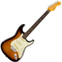 American Professional II Stratocaster&#174;は、60年以上に渡る革新、インスピレーション、進化を経て、現代のプレイヤーの要求に応えます。高い人気を誇るDeep Cシェイプネックは、丁寧にエッジがロールオフされ、至高の演奏体験を約束する"Super-Natural"サテン仕上げが施されています。また新たに設計されたネックヒールを採用し、快適なフィーリングとハイポジションへの容易なアクセスを実現しました。新しいV-Mod II Stratocaster Single-Coilピックアップは、ベルのような輝きとウォームさを両立し、これまで以上に繊細で魅力的なサウンドを実現しています。コールドロールド（冷間圧延成型式）スチールブロックを採用した2点支持トレモロは、サスティン、明瞭度、ハイエンドの煌びやかさを向上させています。American Professional II Stratocasterの手に馴染む感覚とサウンドの多様性は、手に取り、耳にした瞬間、すぐにお分かりいただけることでしょう。プロの楽器の新たなスタンダードとなるような幅広い改良が、American Professional IIシリーズには詰め込まれています。FEATURES・3基のV-Mod II single-coil Stratocasterピックアップ・アップグレードされたコールドロールドスチールブロック装備の2点支持トレモロ・丁寧なエッジ処理が施されたDeep "C”ネックシェイプ・ボーンナット、快適なベンディングを実現する22本のナロートールフレット・EQバランスを維持したままボリューヌが絞れるトレブルブリード回路・デラックスハードケース付属Model Number : 0113900803Series:American Professional IIBody Material:AlderBody Finish:Gloss UrethaneNeck:Maple, Deep “C”Neck Finish:“Super-Natural” Satin Urethane Finish on Back of Neckwith Gloss Urethane Headstock FaceFingerboard:Rosewood, 9.5” (241 mm)Frets:22, Narrow TallPosition Inlays:White Dot or Black DotNut (Material/Width):Bone, 1.685” (42.8 mm)Tuning Machines:Fender&#174; Standard Cast/Sealed StaggeredScale Length:25.5” (64.77 cm)Bridge:2-Point Synchronized Tremolo with Bent Steel Saddles, Pop-InTremolo Arm and Cold-Rolled Steel BlockPickguard:3-Ply Mint GreenPickups:V-Mod II Single-Coil Strat&#174; (Bridge, Middle, Neck)Pickup Switching:5-Position Blade: Position 1. Bridge Pickup, Position 2. Bridge andMiddle Pickup, Position 3. Middle Pickup, Position 4. Middle andNeck Pickup, Position 5. Neck PickupAuxiliary Switching:Push-Push Tone Control Adds Neck PickupControls:Master Volume, Tone 1. (Neck/Middle Pickups), Tone 2. (BridgePickup)Control Knobs:Aged White PlasticHardware Finish:Nickel/ChromeStrings:Fender&#174; USA 250L Nickel Plated Steel (.009-.042 Gauges),PN 0730250403Case/Gig Bag:Deluxe Molded Case (Included)【ご注意】木部分には木目、色味等1本1本の個体差があり、仕上がりの風合いが掲載の商品画像と異なります。 またディスプレイの種類/性能の違いにより、実際の色と異なって見える場合もございます。