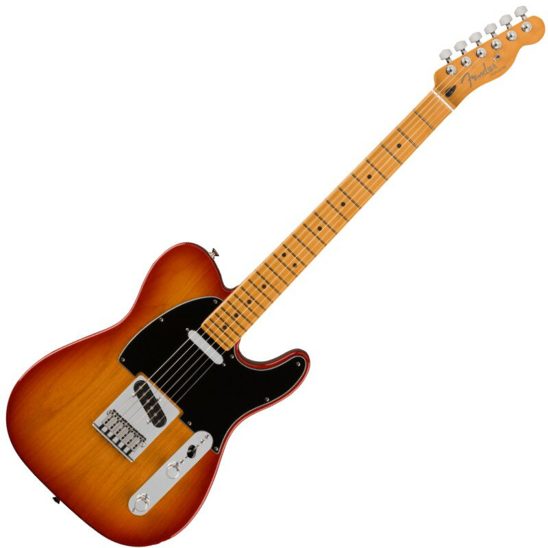 Player Plus Telecaster&#174;は、クラシックなフェンダーデザインにプレイヤーを意識した実用的な機能とエキサイティングな新フィニッシュを融合させ、優れた演奏体験と紛れもないスタイリングを提供します。本モデルは、2基のPlayer Plus Noiselessピックアップを装備し、ハムノイズを抑制したウォームで甘いTelecasterトゥワングトーンを提供します。トーンコントロールはプッシュ／プル仕様となっており、両ピックアップをシリーズ（直列）モードで鳴らすことができ、サウンドにパワー感とふくよかさを加えることが可能です。サテンフィニッシュのModern "C "シェイプPlayer Plus Tele&#174;ネックは、手にぴったりとフィットし、滑らかなエッジのロールオフ処理が心地よさを提供します。12インチラジアス指板と22本のミディアムジャンボフレットはリードプレイに適しており、弦落ちを気にすることなく、アグレッシブなベンディングを可能にします。モダンな仕様の6連ブロックスチールサドル付きTelecasterブリッジがブライトさを付与し、ロッキングチューナーが抜群のチューニングの安定性と容易な弦交換を実現します。フェンダーの伝統的なスタイル、先進的なパフォーマンス、そして魅力的な新しいフィニッシュを備えたPlayer Plus Telecasterは、あなたのクリエイティビティを刺激し、ワンランク上のプレイをサポートします。FEATURES・Player Plus Noiseless Telecasterピックアップ・12インチラジアス指板・モダン6ブロックサドル式Telecasterブリッジ・2基のピックアップをシリーズ接続するプッシュ／プル仕様トーンノブ・ロッキングチューナーSeries: Player Plusモデル番号 : 0147332347Neckヘッドストック : Telecaster&#174;ネック : Mapleネックフィニッシュ : Satin Urethaneネックシェイプ : Modern "C"ネック : 4-Bolt Standardフィンガーボードラジアス : 12" (305 mm)フィンガーボード : Mapleポジションインレイ : Black Dotサイドドットフレット : 22トラスロッド : Single Action, Head Adjustナット : Synthetic Boneナット幅 : 1.685" (42.8 mm)ナット : Synthetic Boneボディボディ : Alderボディフィニッシュ : Gloss Polyesterボディシェイプ : Telecaster&#174;ボディ : AlderHardwareブリッジ : 6-Saddle Strings-Through-Body Tele&#174;ピックガード : 3-Ply Blackピックアップカバー : Neck: Chrome; Bridge: Blackコントロールノブ : Knurled Flat-TopSWITCH TIP : Blackハードウェアフィニッシュ : Nickel/Chromeチューニングマシーン : Deluxe Cast/Sealed Locking (all short posts)ストリング : Fender&#174; USA 250LR Nickel Plated Steel (.009-.046 Gauges), PN 0730250404ネックプレート : 4-Boltストラップボタン : Vintage-StyleElectronicsブリッジピックアップ : Player Plus Noiseless&#8482; Tele&#174;ネックピックアップ : Player Plus Noiseless&#8482; Tele&#174;ピックアップコンフィギュレーション : SSコントロール : Master Volume, Master Toneスウィッチ3-Position Blade: Position 1. Bridge Pickup, Position 2. Bridge and Neck Pickups, Position 3. Neck PickupAUXILIARY SWITCHINGPush/Pull Tone Control Activates Series Mode保証書・ギグバック付属