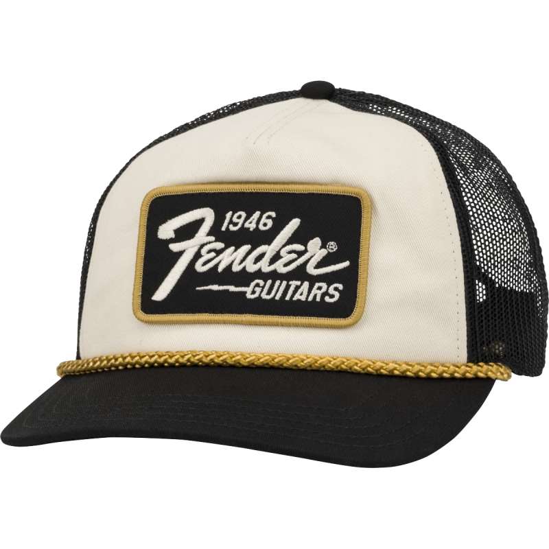 Fender 1946 Gold Braid Hat, Cream/Black キャップ〈フェンダー〉