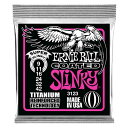 ERNIE BALL/エレキ弦 Coated Slinkyコーテッド・スリンキーは、ワウンド弦に巻きつけるワイアーにエナメルを焼き付けることで超極薄のエナメルコーティングを施したワウンド弦を採用しています。さらに、プレーン弦に対しては、チタニウムによるレインフォースド・テクノロジーを採用することで、更なる耐久性も実現させました。錆びや腐食に強いコーティング弦ならではのロングライフ設計。プレーン弦のボールエンド部にはチタニウム・ワイアーを巻き付けたレインフォースド・テクノロジーを採用。ボールエンド部でのズレや弦切れを防ぎ、従来の5〜7倍の強度を確保。COATED SUPER SLINKY[#3123]9-11-16-24-32-42