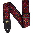 ERNIE BALL 5369 JACQUARD STRAP CRIMSON ROYAL BLOOM ギター/ベースストラップ〈アーニーボール〉