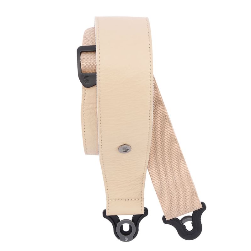 D'Addario 25BAL01 Tan Comfort Leather Auto Lock Guitar Strap ギター/ベース用ロックストラップ〈ダダリオ〉