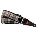 RightOn! STRAPS TARTAN GRS Grey ギター ベース用ストラップ 〈ライトオン!ストラップス〉