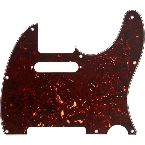 Fender Pickguard, Telecaster 8-Hole Mount, Tortoise Shell, 4-Ply ピックガード〈フェンダー〉