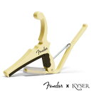 Kyser X Fenderエレキギター用 Classic Color QUICK-CHANGE ELECTRIC CAPO KGEFOWA Olympic White〈カイザー カポ〉