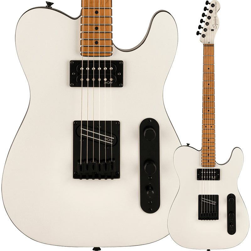 【5/30〜6/1 P5倍or10倍!(対象外あり)】Squier by Fender Contemporary Telecaster RH, Roasted Maple Fingerboard, Pearl White〈スクワイア フェンダー〉