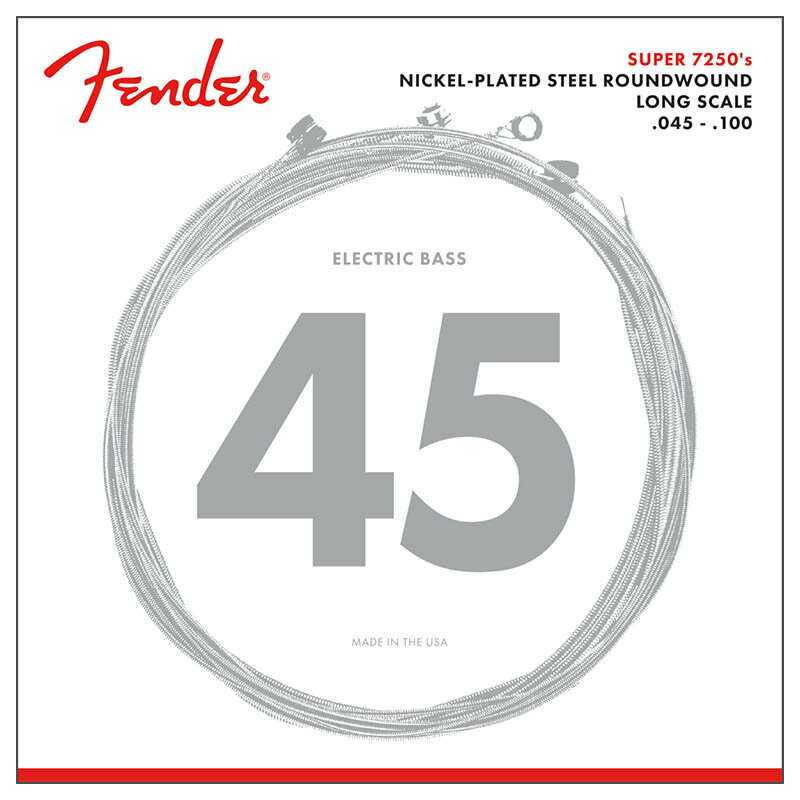 Fender 7250 Bass Strings, Nickel Plated Steel, Lon ...
