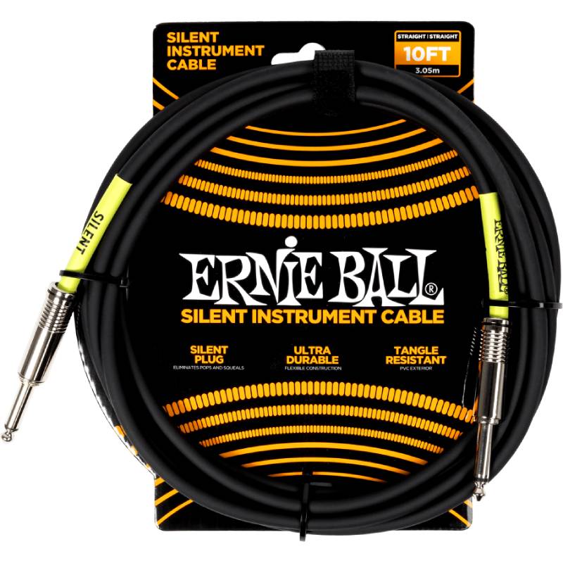 Rakuten - ERNIE BALL 6472 GT CABLE CL SILENT 10FT SS BK サイレントケーブル 約3.04m アーニーボール