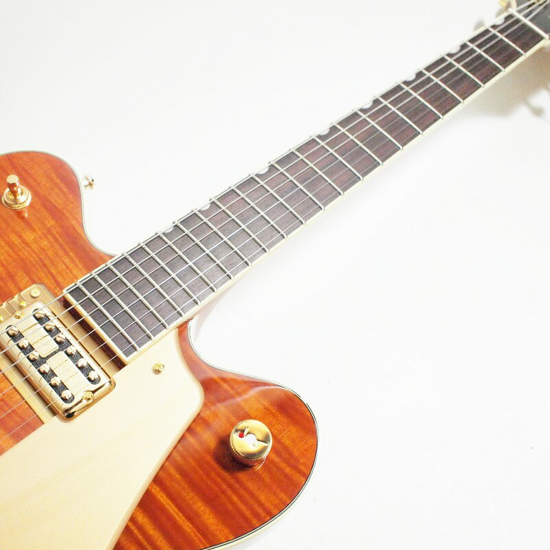 GRETSCH Electromatic LTD Flame Okoume Broadkaster Double-Cut with Bigsby, Rou...
