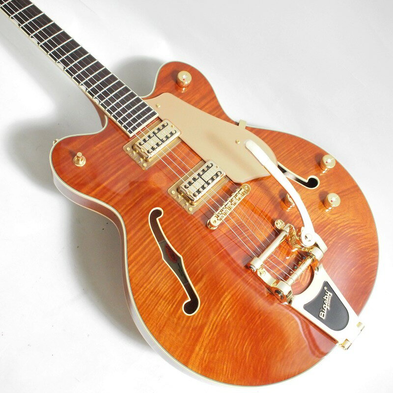 GRETSCH Electromatic LTD Flame Okoume Broadkaster Double-Cut with Bigsby, Rou...