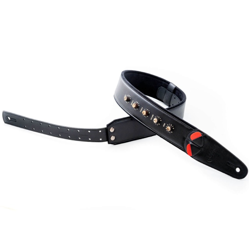 RightON!STRAPS SPINAL TAP Black ギター ベース用ストラップ〈ライトオン！ストラ...