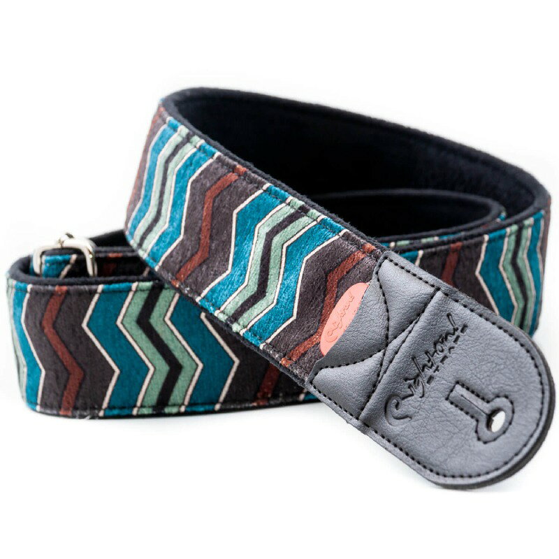 RightON!STRAPS ZIGGY Blue ギター ベース用ストラップ〈ライトオン！ストラップ〉