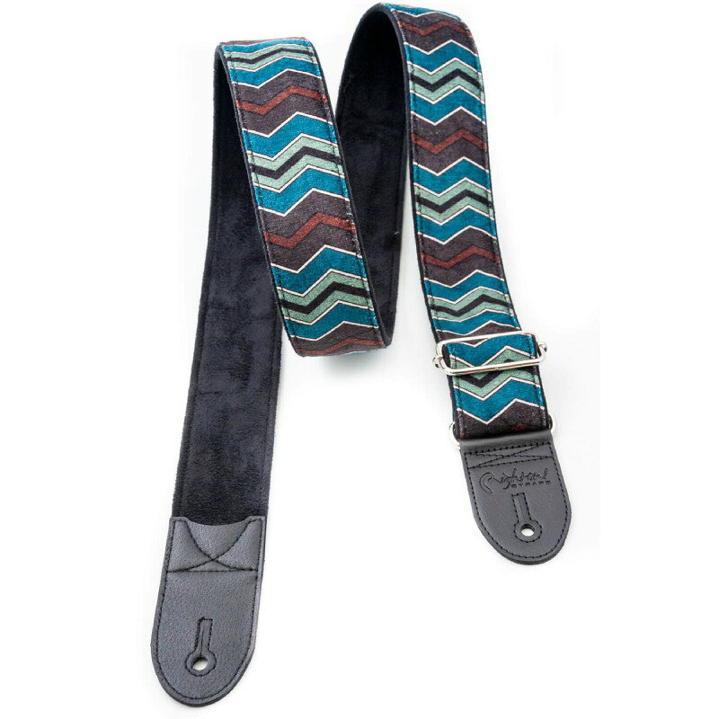 RightON!STRAPS ZIGGY Blue ギター ベース用ストラップ〈ライトオン！ストラップ〉
