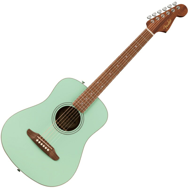Fender California Standard Redondo Mini with Bag, Spruce Top, Surf Green ミニ...