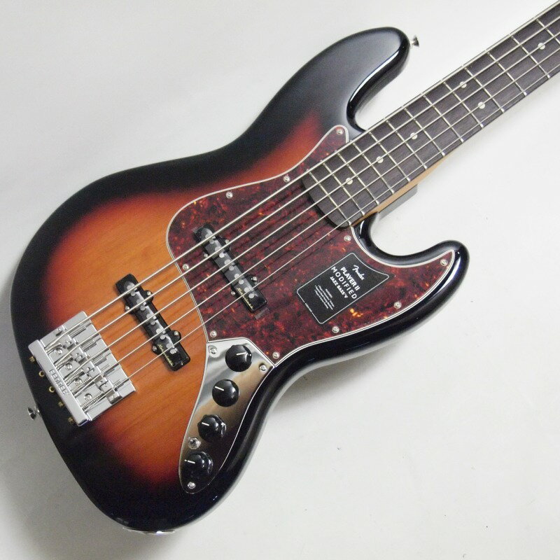【〜4/12 P5倍or10倍!(対象外あり)】Fender Player II Modified Active Jazz Bass V, Rosewood Fingerboard, 3-Color Sunburst〈フェンダーMEX 5弦ジャズベース〉(2.0)