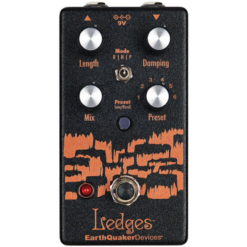【6/13〜6/15 P5倍or10倍!(対象外あり)】Earthquaker Devices Ledges Black Amber 限定カラー Tri-Dimensional Reverberation Machine リバーブ アースクエイカーデバイセス