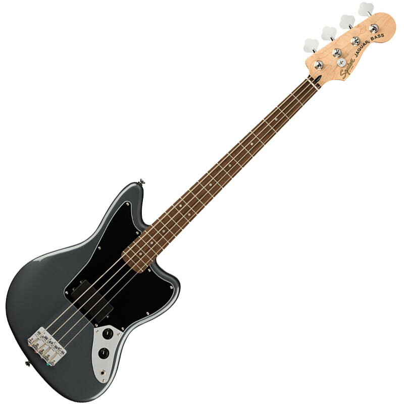 Squier&#174; Affinity Series&#8482; Jaguar&#174; Bass Hは、伝統的なFender&#174;ファミリーへの入り口として、伝説的なデザインと典型的なトーンを備えた、意欲的なベーシストのためのベースです。このJaguar Bassは、薄くて軽量なボディ、演奏しやすい32インチのミディアムスケール設計、スムーズで正確なチューニングを可能にするヴィンテージスタイルオープンギアチューニングマシンなど、プレイヤーフレンドリーな洗練された機能を備えています。また、Squierハムバッキングピックアップを搭載し、ファットでパンチの効いたトーンを実現します。Series: Affinity Series&#8482;モデル番号: 0378501569Body Material: PoplarBody Finish: Gloss PolyurethaneNeck: Maple, “C” ShapeNeck Finish: Satin Urethane with Gloss Urethane Headstock FaceFingerboard: Indian Laurel or Maple, 9.5” (241 mm)Frets: 20, Medium JumboPosition Inlays: Black Dot (Maple), Pearloid Dot (Indian Laurel)Nut (Material/Width): Synthetic Bone, 1.5” (38.1 mm)Tuning Machines: Vintage-StyleScale Length: 32” (813 mm)Bridge: 4-Saddle StandardPickguard: 3-Ply Black (506, 569), 3-Ply White (502)Pickups: Ceramic Humbucker (Bridge), (Middle), (Neck)Pickup Switching: NoneControls: Master Volume, Master ToneControl Knobs: Black PlasticHardware Finish: ChromeStrings: Nickel Plated Steel (.045-.105 Gauges)Case/Gig Bag: None保証書・ギグバック付属