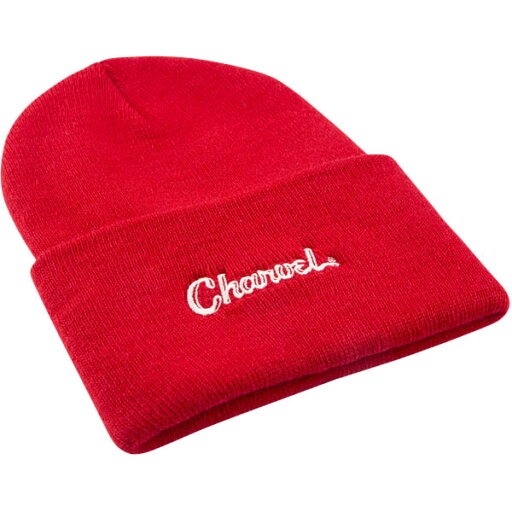 Charvel Toothpaste Logo Beanie, Red ニット帽〈シャーベル〉 Charvel Toothpaste Logo Beanie, Red ニット帽〈シャーベル〉